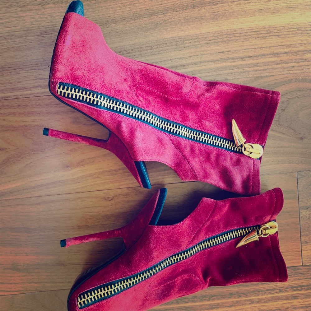 Giuseppe zanotti burgundy booties - Picture 3 of 8